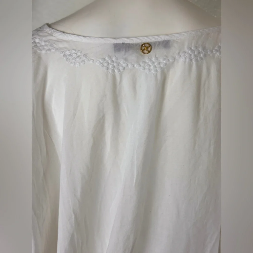 Vix Embroidered Cover-up with Drawstring Waist Size M. E14 - Picture 13 of 15